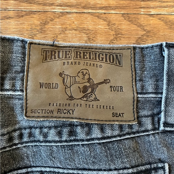 Dark Grey Tru Religion Jeans - Picture 3 of 6